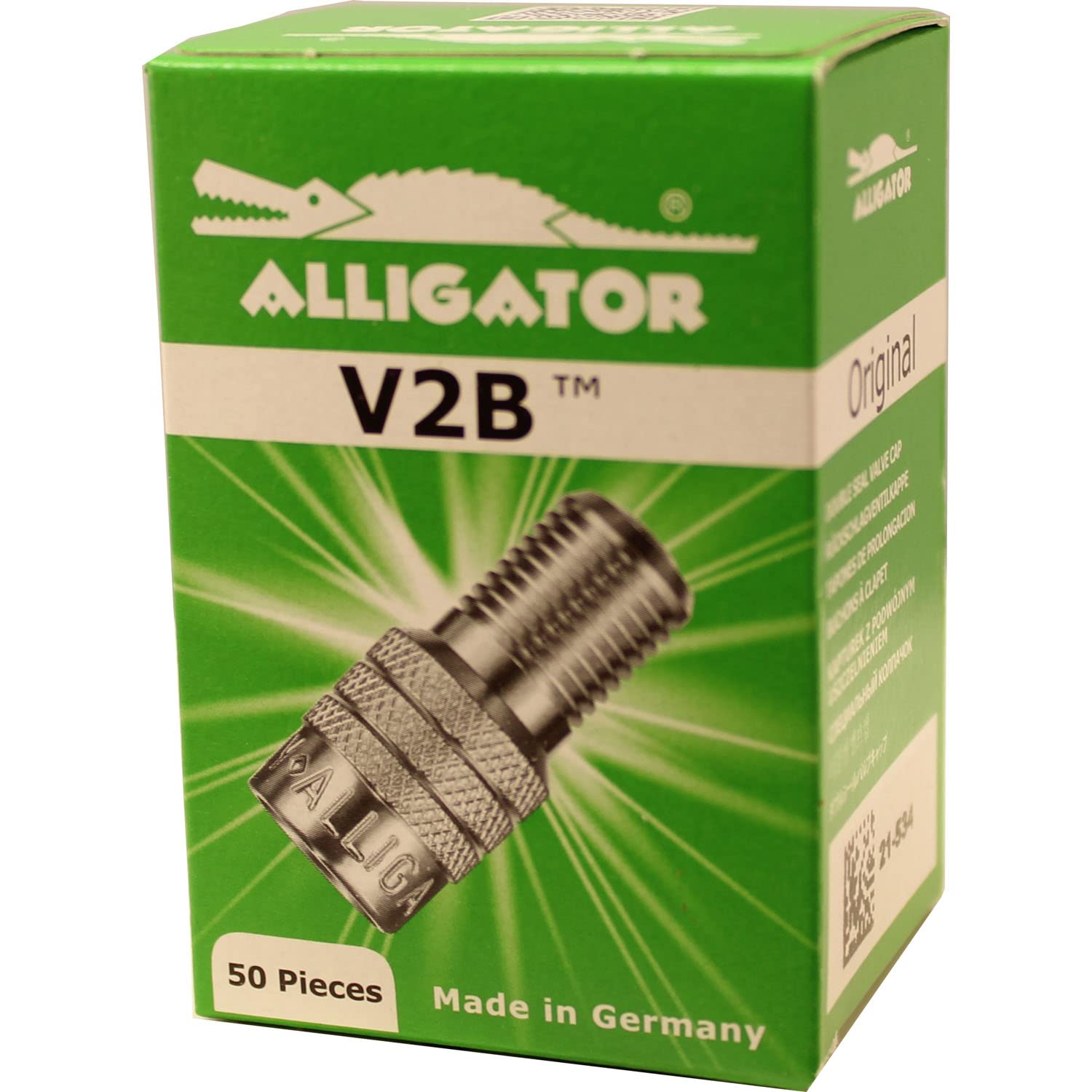 Amazon.com: Alligator V2B 50 Pack Inflate Through Valve Stem Cap
